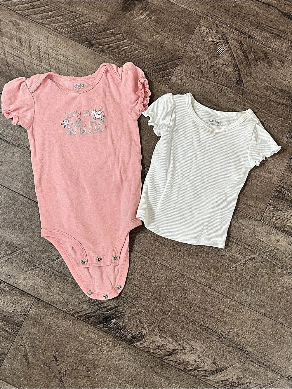 18M Pink & White Top Set